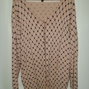 Pink and Black Lane Bryant Cardigan 22/24